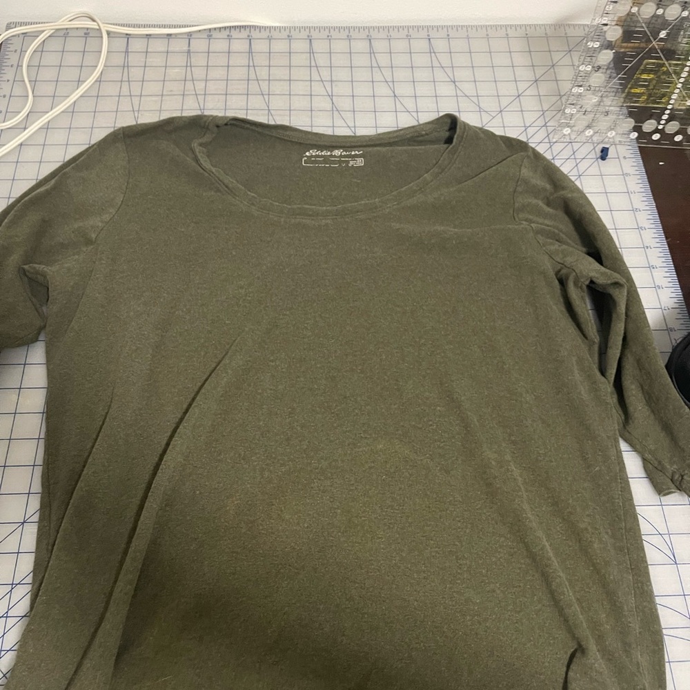Eddie Bauer Forest Green Casual Top